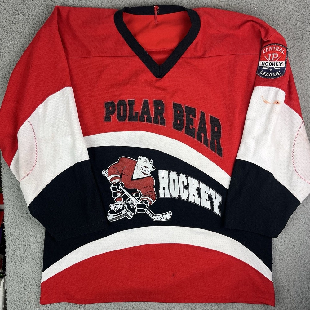 VTG Polar Bear Hockey Jersey Central UP Hockey League Upper Peninsula Michigan